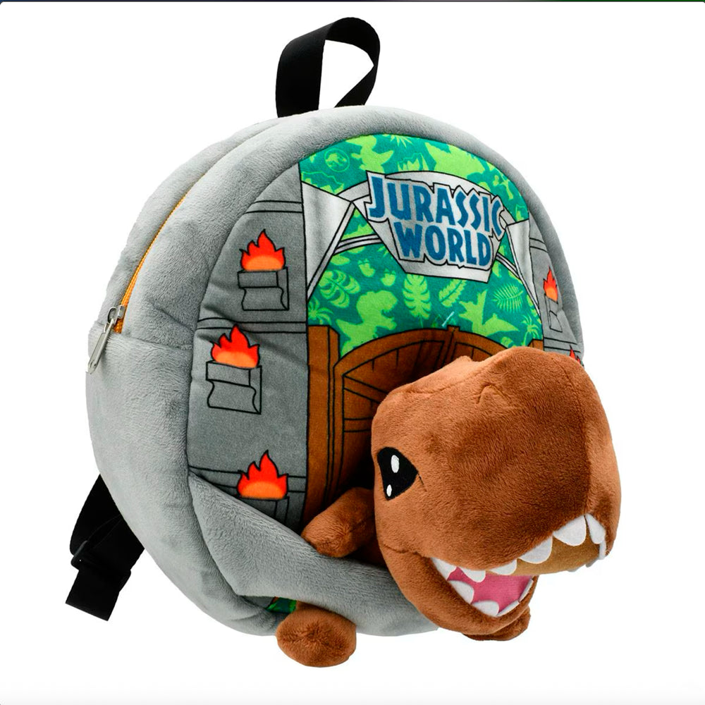 Mochila Peluche Infantil Jurassic World T-Rex Oficial