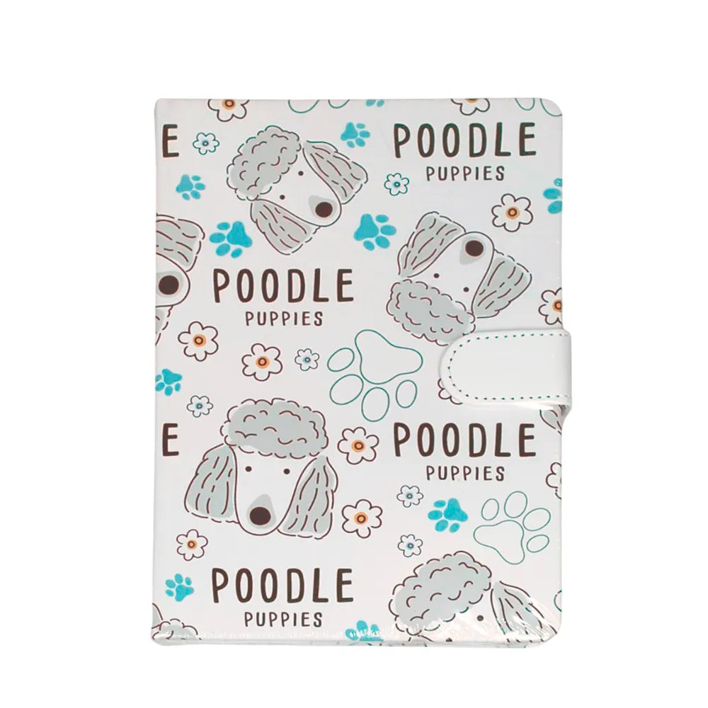 Libreta Dibujos de Perritos – Con Broche Mágico y Diseño Adorable