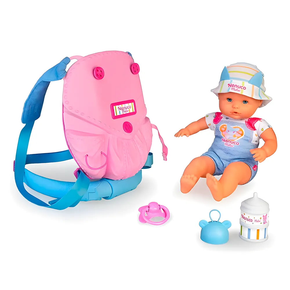 Nenuco 2 en 1 Paseo con Mateo – Carriola y Mochila | Famosa
