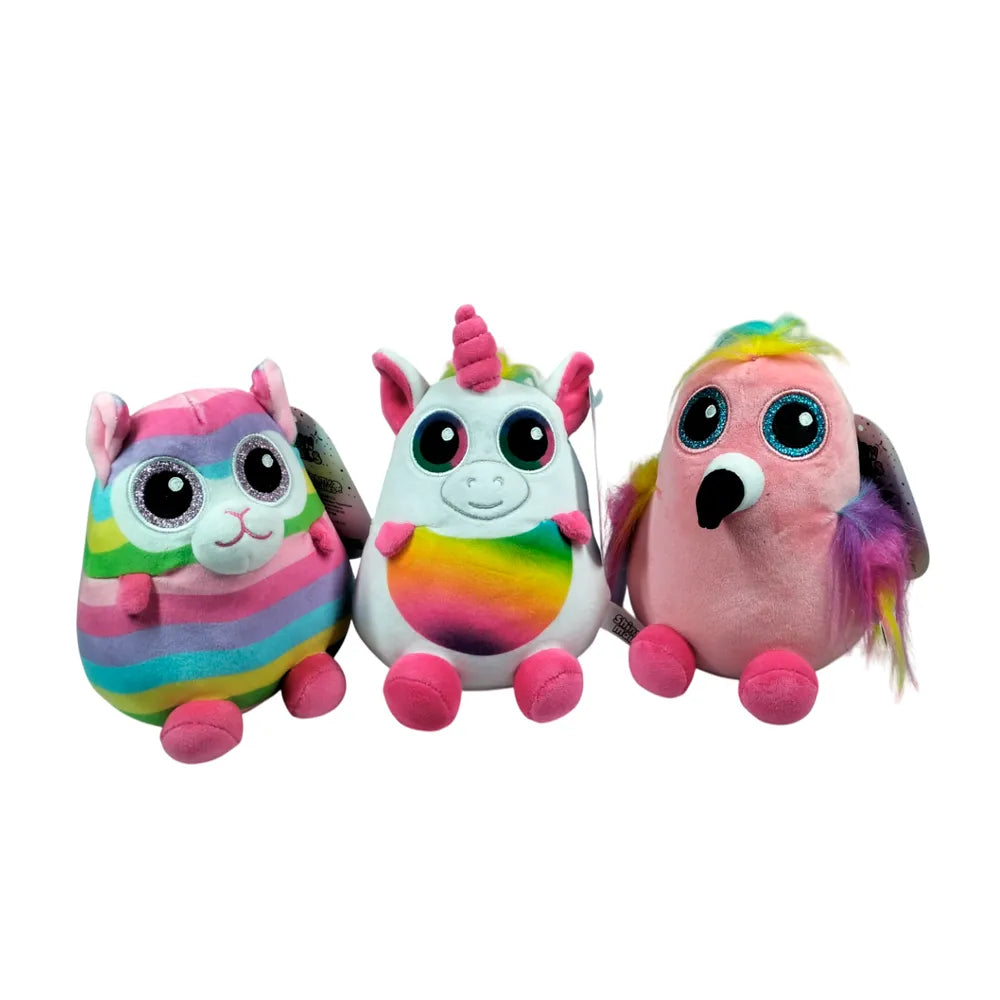 Mini Peluches Shiny Mals Ruz 17cm – Animales Brillantes y Coloridos de Colección