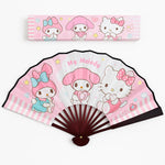 Cargar imagen en el visor de la Galería, Abanico Sanrio – Hello Kitty &amp; Cinnamoroll | Accesorio Kawaii
