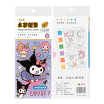 Cargar imagen en el visor de la Galería, Block de Acuarelas con Ilustraciones Sanrio – Kuromi &amp; My Melody
