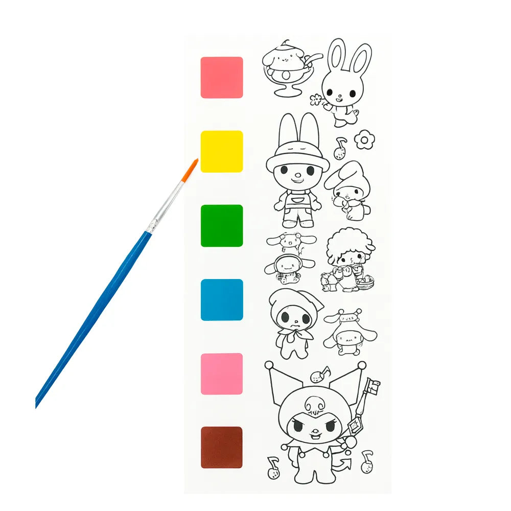 Block de Acuarelas con Ilustraciones Sanrio – Kuromi & My Melody