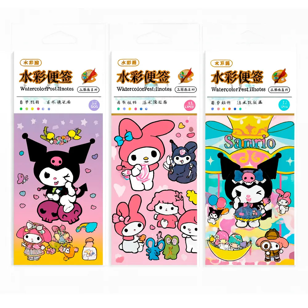 Block de Acuarelas con Ilustraciones Sanrio – Kuromi & My Melody