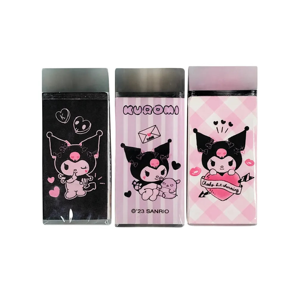 Goma Kuromi Recortable – Borrador Kawaii de Sanrio con Actitud Rebelde