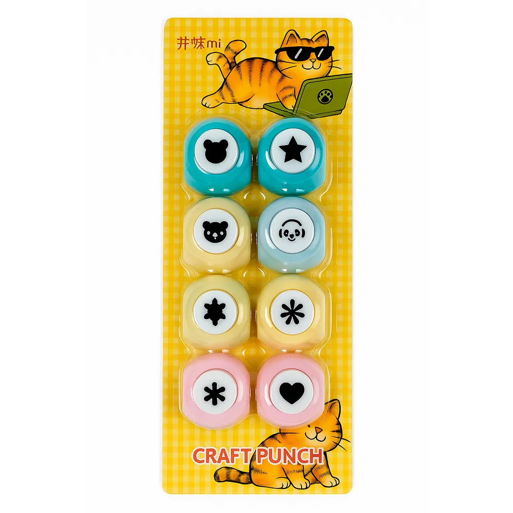 Mini Perforadoras de Figuras Variadas – Estrellas, Corazones y Más
