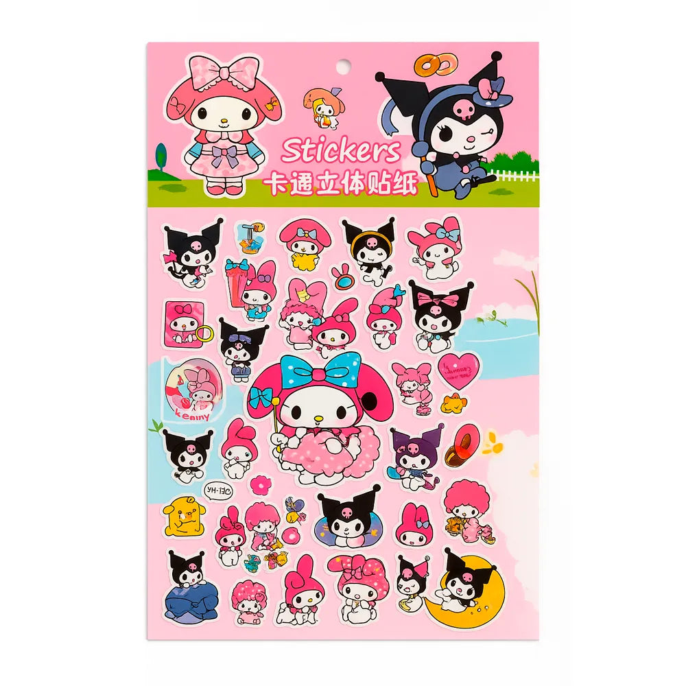 Stickers Sanrio Kawaii – Kuromi, My Melody y más personajes