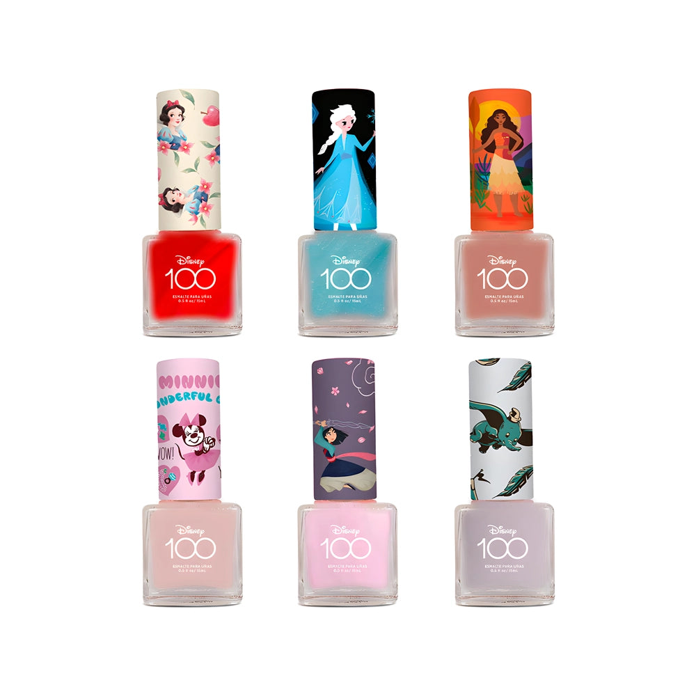 Barnices Disney 100 – Set 6 Piezas Colores de Ensueño