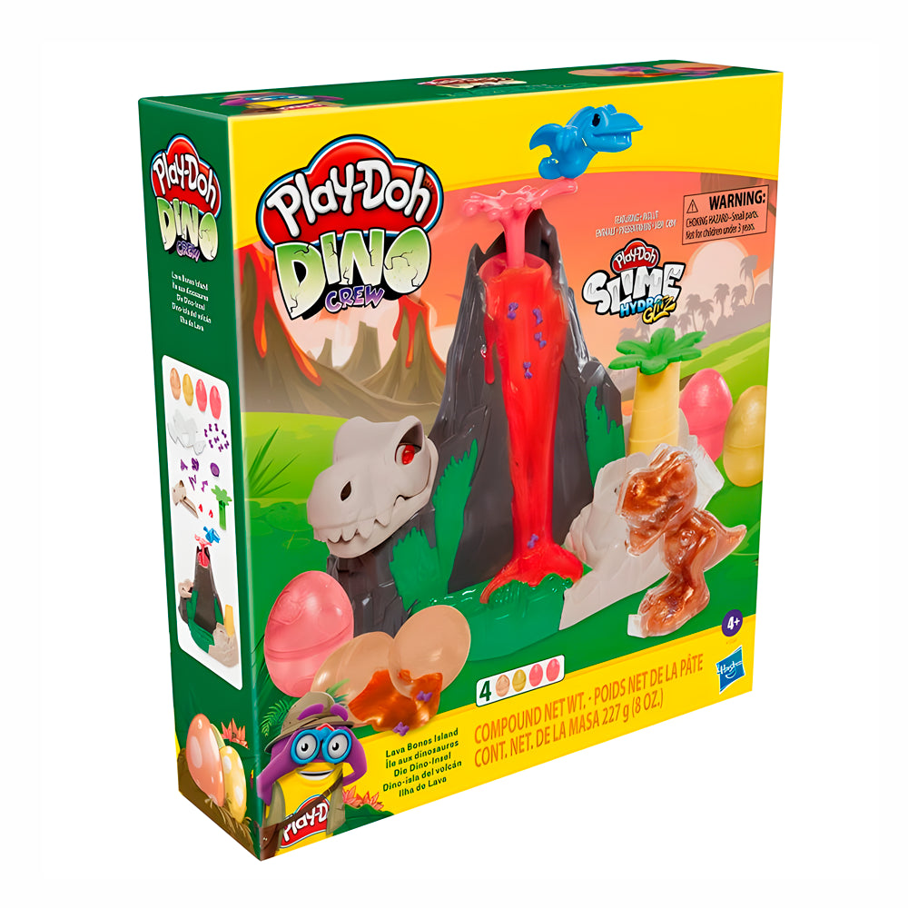 Play-Doh Dino Crew Volcán de Lava – Set con Moldes de Dinosaurios