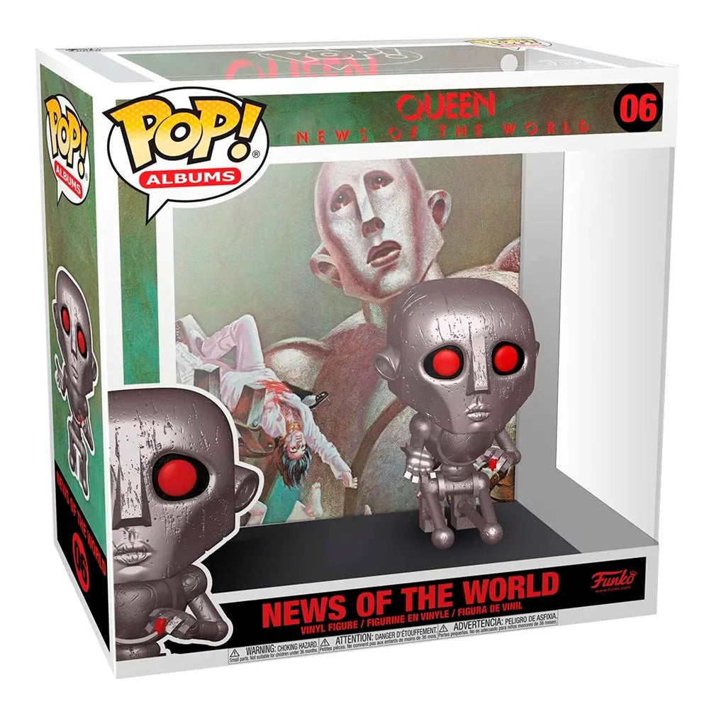 Funko Pop 06 Queen – News of the World Robot | Figura Coleccionable Rock