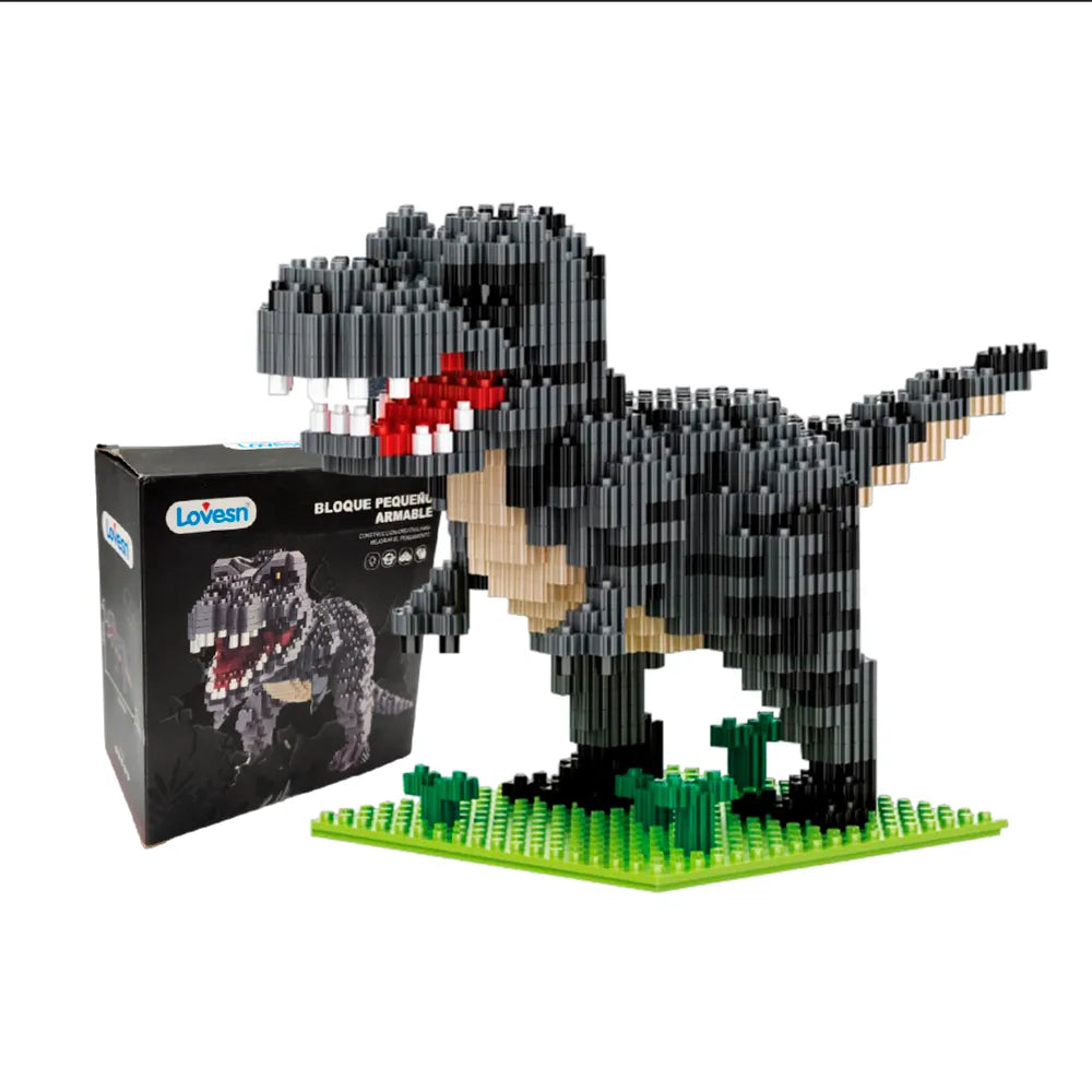 LEGO Dino DM3042 Gris Lovesn – Dinosaurio Armable | Set de Bloques Coleccionables