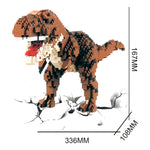 Cargar imagen en el visor de la Galería, LEGO Dino DM3042 Gris Lovesn – Dinosaurio Armable | Set de Bloques Coleccionables
