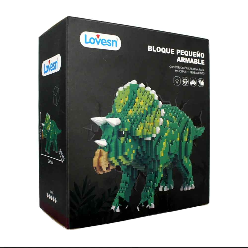 LEGO Dino DM3042 Gris Lovesn – Dinosaurio Armable | Set de Bloques Coleccionables