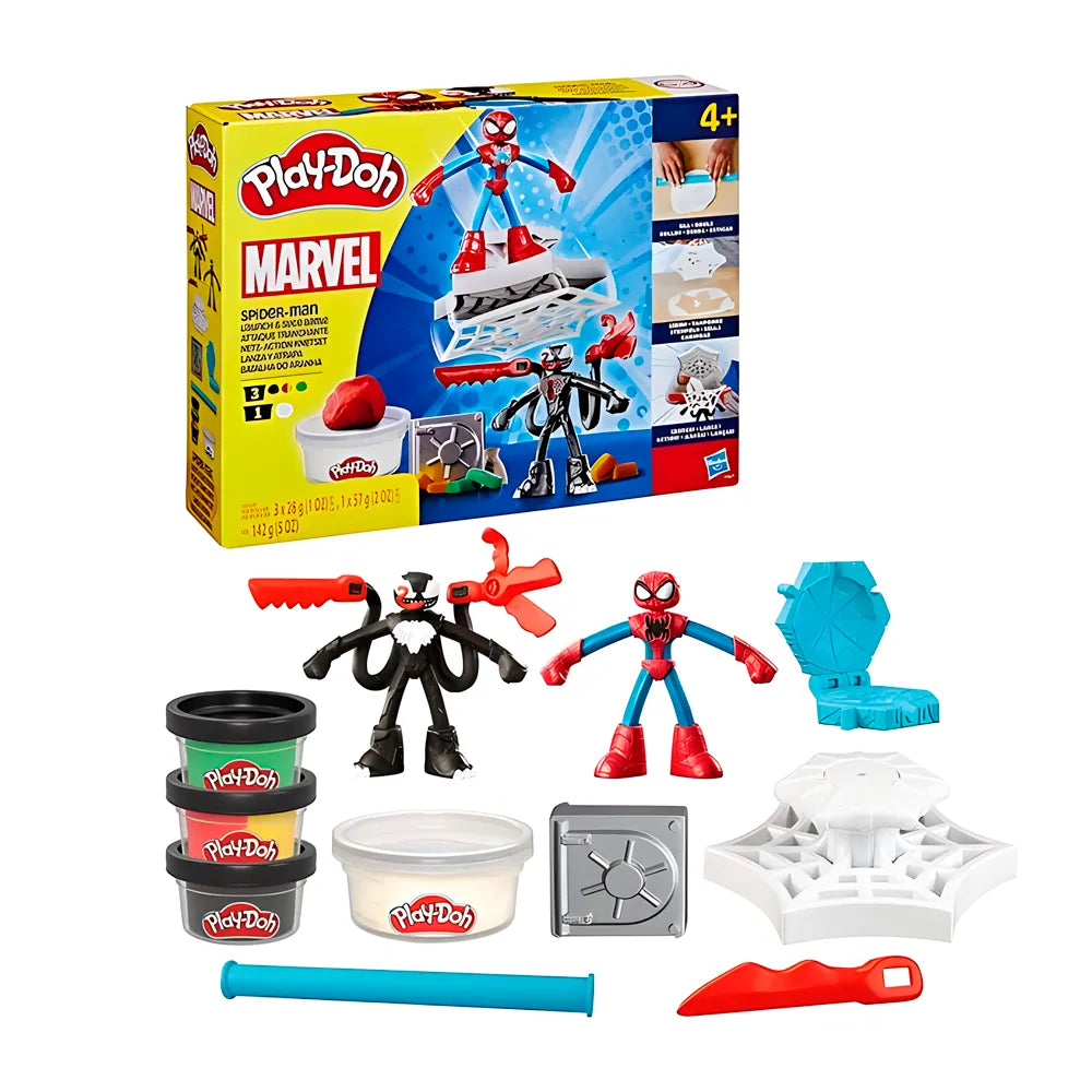 Marvel Spider-Man Play-Doh – Set Creativo con Moldes y Plastilina