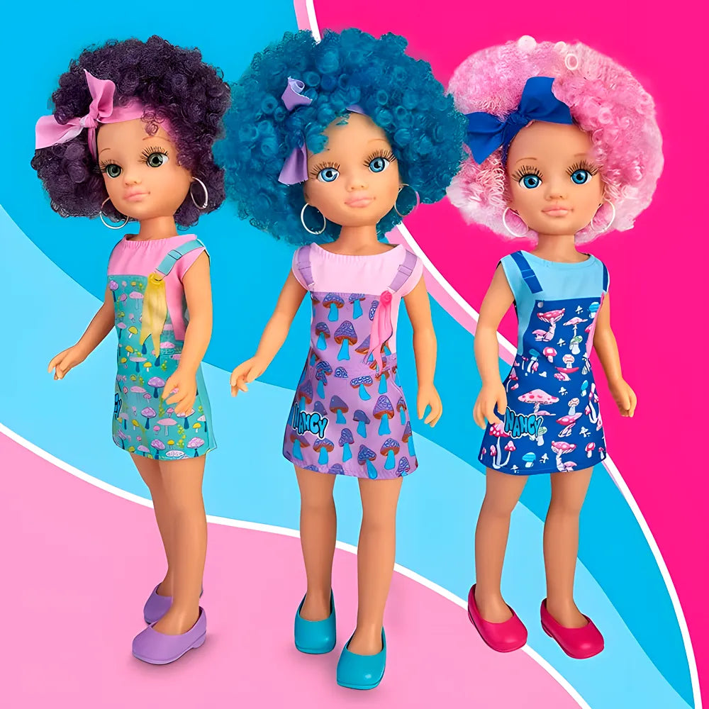 Nancy Curly Power – Muñeca con Melena Rizada | Edición Famosa para Peinar y Crear Estilos