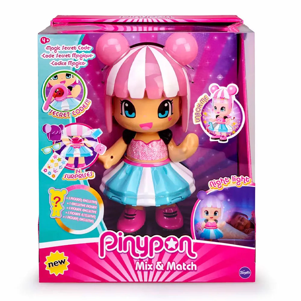 Pinypon Magic Secret Code – Muñeca con Lámpara Misteriosa y Accesorios Secretos | Famosa