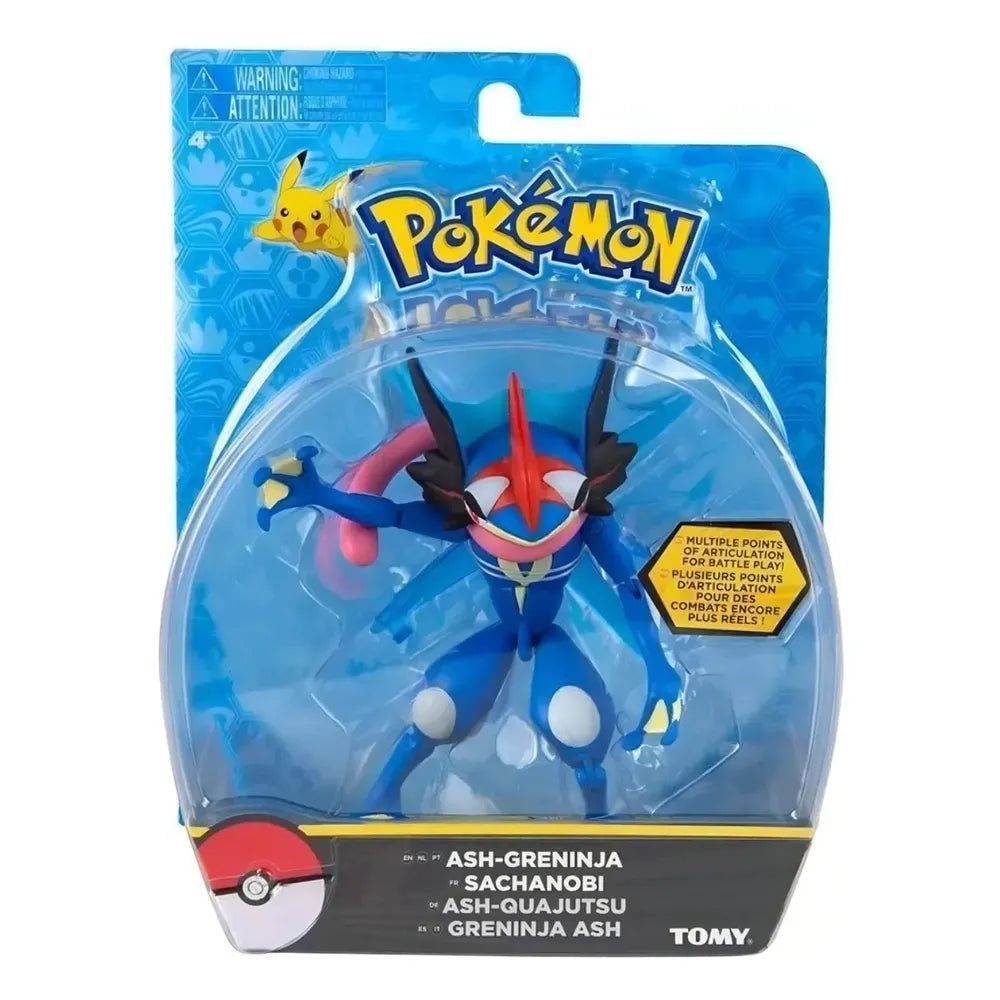 Pokémon Battle Action – Figura Ash-Greninja Articulada con Detalles de Combate | Jazwares