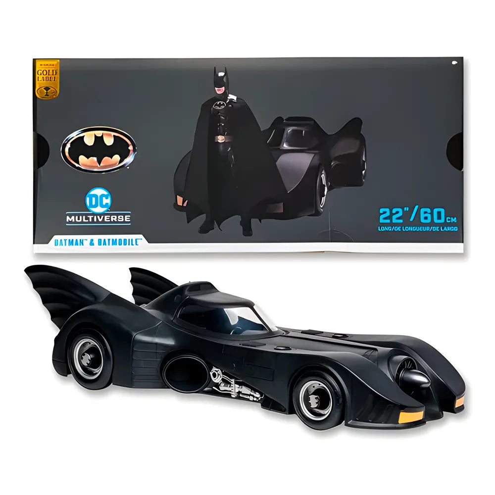 Batman y Batmobile 60 cm – Set de Figura Articulada y Vehículo Coleccionable | McFarlane Toys
