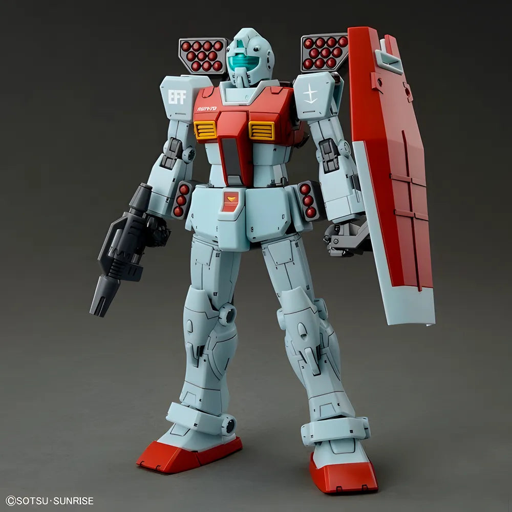 RGM-79 Gundam con Shoulder Cannon y Missile Pod – Kit Armable 1/144 Bandai