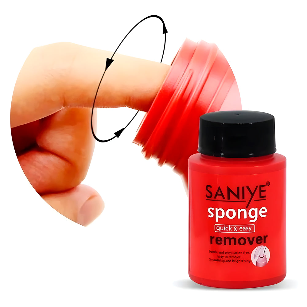 Quitaesmaltes Saniye Rojo – Removedor en Tarro con Esponja