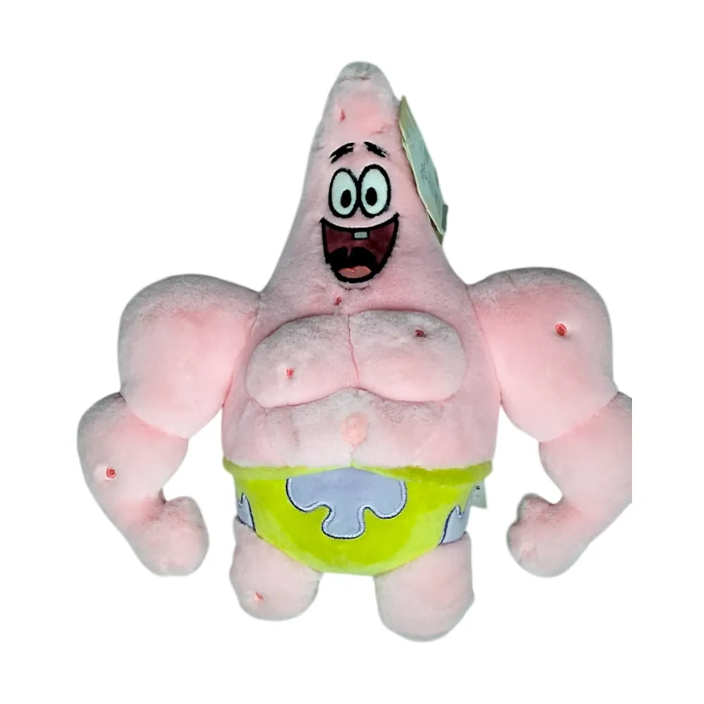 Peluche Fuertecito Bob Esponja o Patricio (22 cm) – Suave y Coleccionable